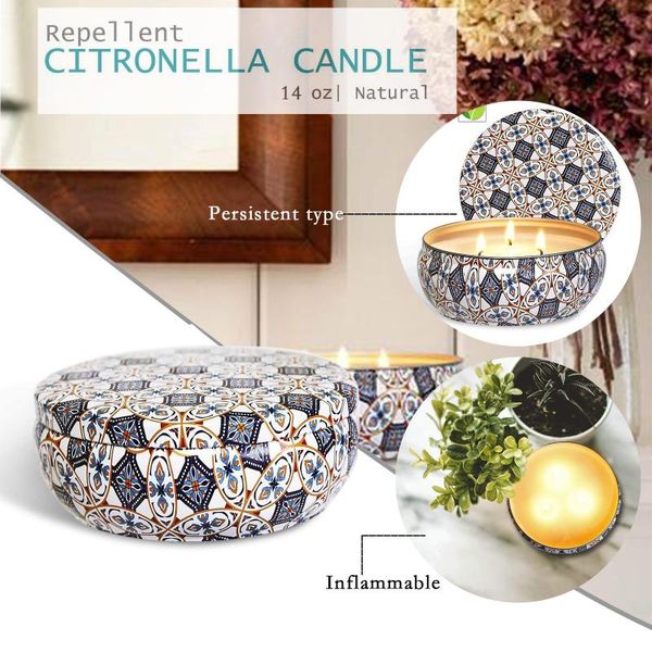 

candle holders home decor citronella candles outdoor and indoor large pure soy wax 3- scent decoration accessories