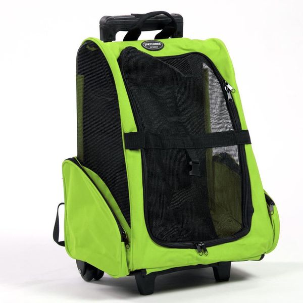 

dog car seat covers light pet trolley small and medium dogs four wheels breathable outdoor bag cats portable carrier foldable dolly