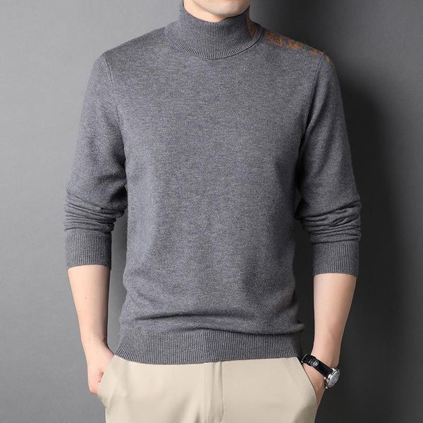 

men's sweaters 2021 fashion brand designer long sleeve slim fit solid color casual mens clothes t shirt for male clothning, White;black