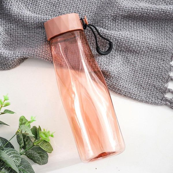 

water bottle sports plastic kettle twisted irregular with carrying ring large capacity outdoor hiking camping trip bhd2