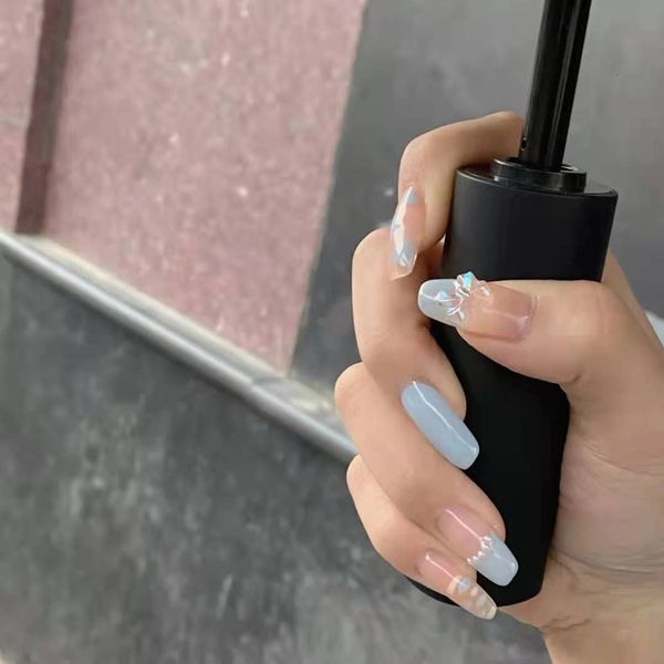 

manual finished patch removable wearing nail whitening, Red;gold