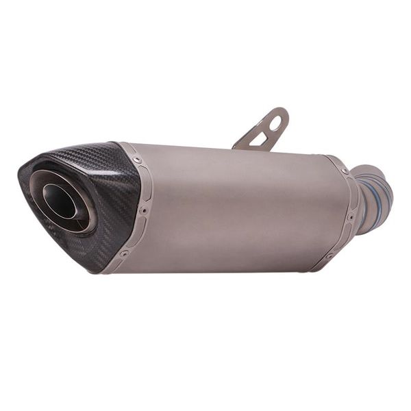 

motorcycle exhaust system titanium alloy muffler baffles escape tip for benelli leoncino 800