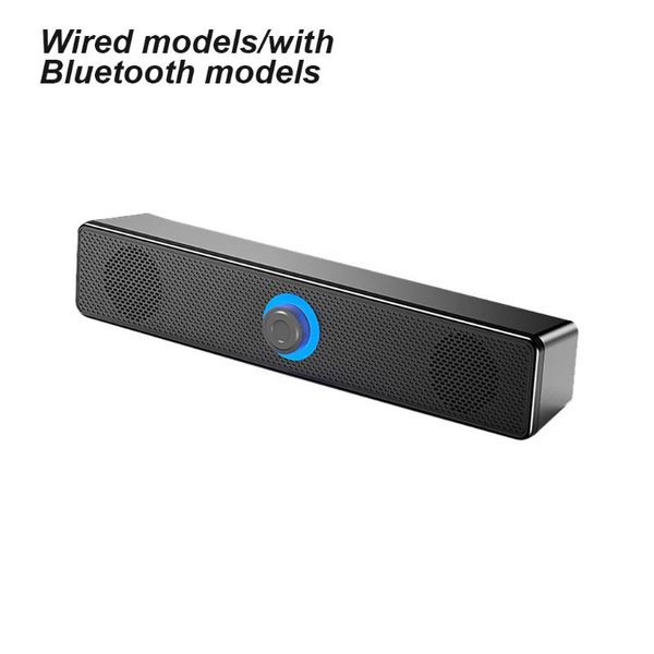Altoparlanti portatili Potente altoparlante soundbar per home theater Soundbar surround compatibile con Bluetooth wireless cablata per PC TV Telecomando esterno