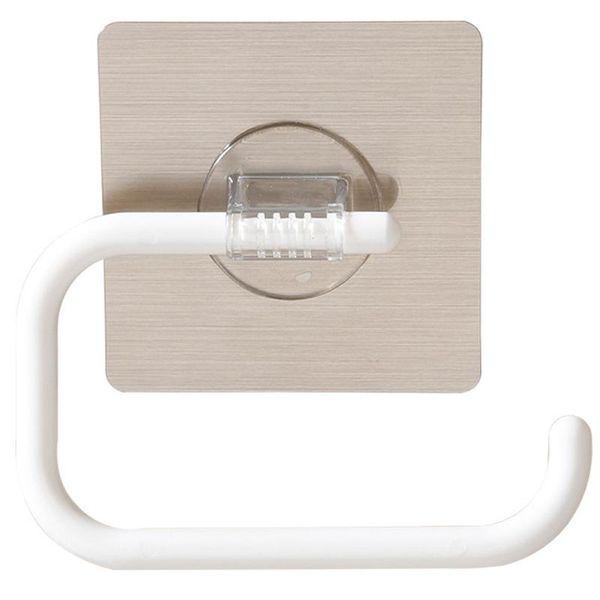 

toilet paper holder wall-mounted punch for bathroom kitchen hanging towel plastic wrap and daily supplies holders