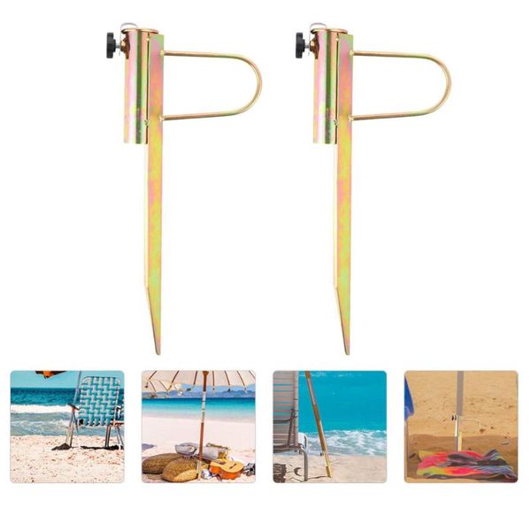 

umbrellas 2pcs heavy duty umbrella stand beach sand anchor garden flag holder