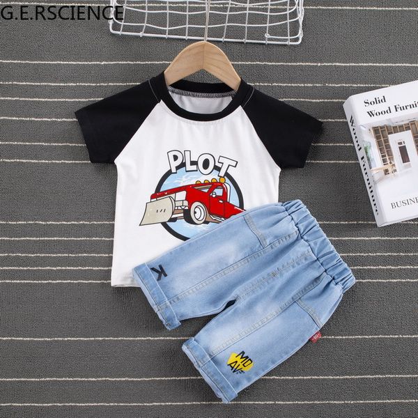 

2022 summer baby fashion clothes children boys girls cartoon t shirt shorts 2pcs/sets toddler casual tracksuit, White
