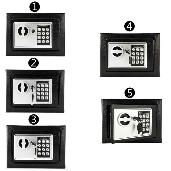 

electronic digital safe box keypad lock security home office cash jewelry gun