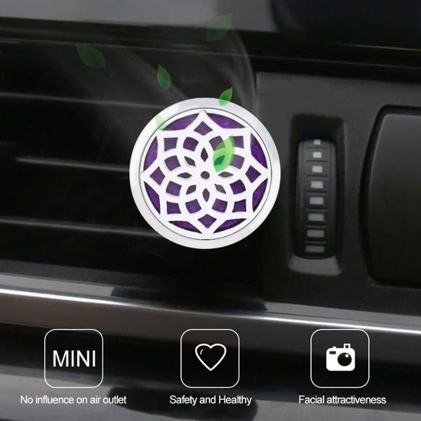 

car accessories air freshener vent clip fragrance for auto interior decoration diffuser locket solid perfume jewelry gift