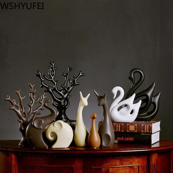 

decorative objects & figurines animal home decoration accessories nordic vintage decor crafts ornament office living room wedding