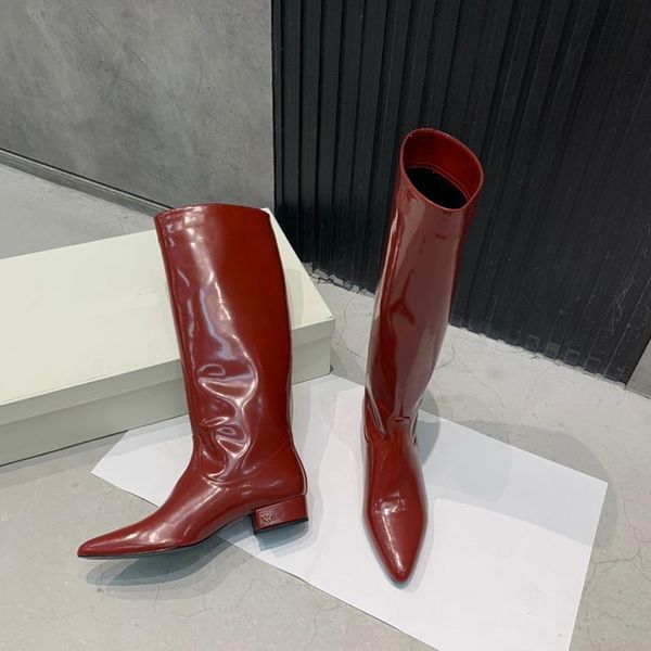 

boots 2021 autumn winter knight women's shoes handsome and punk motorcycle women bottes femme, Black