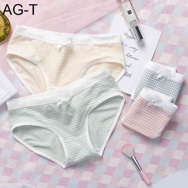 

underwear girl's new product baby pure cotton panties striped breathable low waist women's briefs, Black;pink