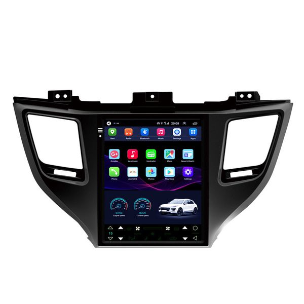 Araba DVD Radyo Çalar Stereo Android 9.7 Inç Hyundai Tucson 2015-2018 için Kapasitif Dokunmatik Ekran