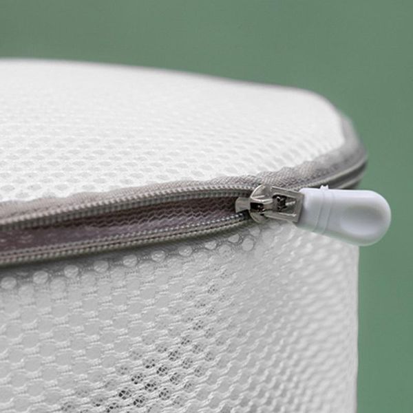 

cylindrical washing bag home laundry lingerie machine mesh net polyester bags