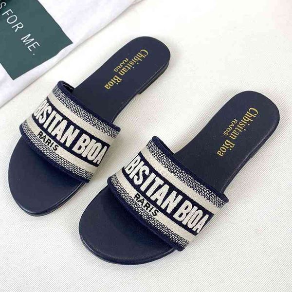 

fashion slippers for women's wear 2021 new fashion shoes for summer il8l, Black