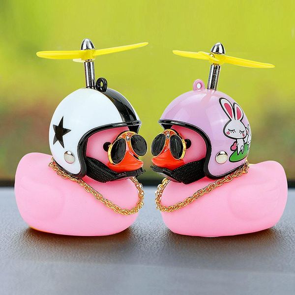 

interior decorations helmet broken wind small pink duck car goods gift yellow cute accessories auto decoration ornament