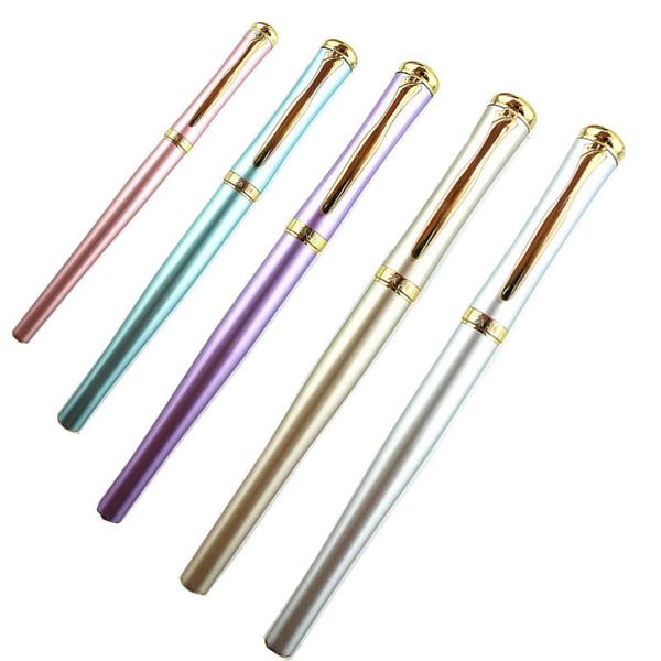 

fountain pens 1pcs classic design student pen business gift luxury metal 2021 f nib school office supplies