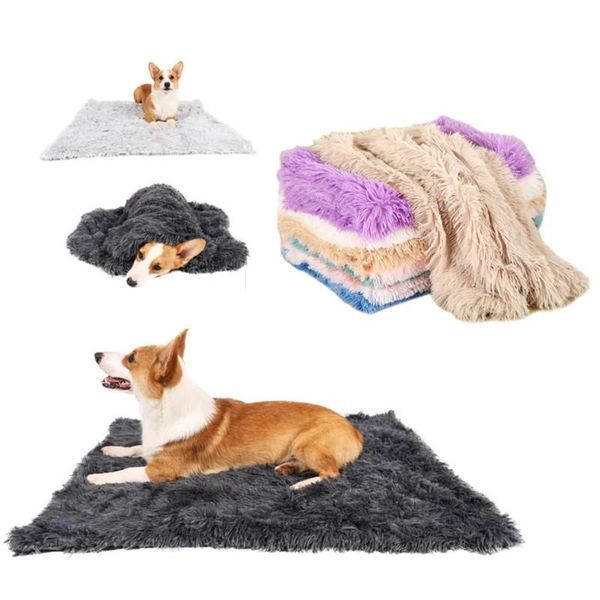 

kennels & pens fluffy plush dog blanket pet sleeping mat cushion mattress extra soft warm throw blankets for small medium large dogs cats