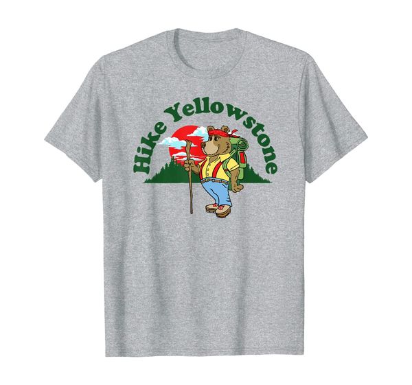 

Hike Yellowstone! Cute Funny Retro Bear Hiking T-Shirt, Mainly pictures