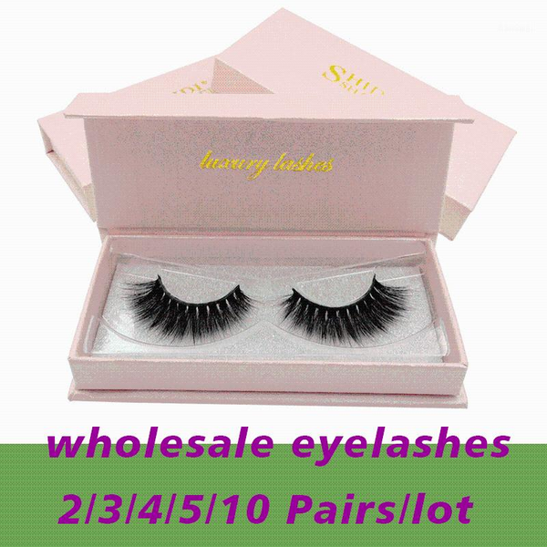 

2/3/4/5/10/30 boxes/lot 1 pair 3d mink false eyelashes wispy curly extension handmade faux eyelash makeup tools in bulk1