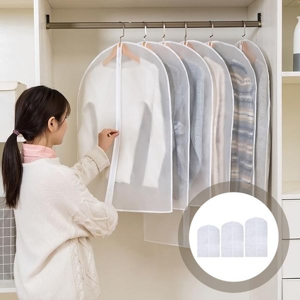 

clothing & wardrobe storage 3pcs home transparent dust-proof bag household cover