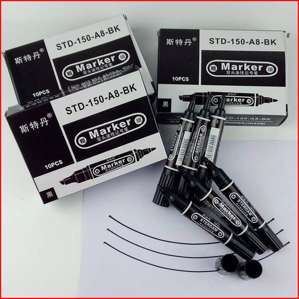

sterdan oilins big double head marker black thick line pen logistics mark exprs