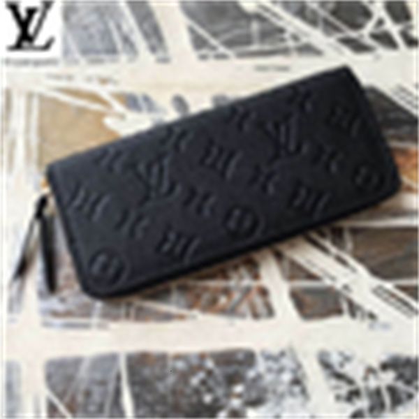 

long brand m61265 designer wallets luxury 1z4n wallet wallet purse soft black leather series chain old compact flower clutches embossed even