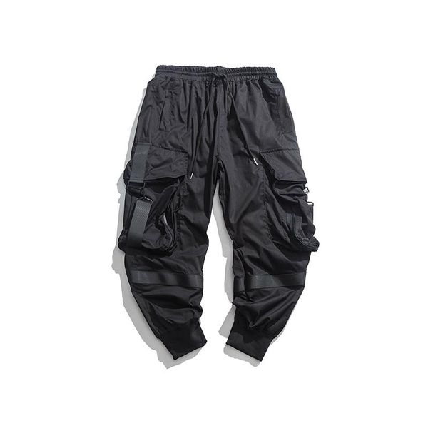 

men's pants street jogger hip hop black harem technology clothing fashion korean style wear