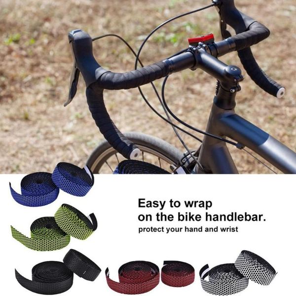 

bike handlebars &components 2 rolls of 1.2-inch honeycomb sponge bicycle handle winding tape handlebar road cycling bar wrap