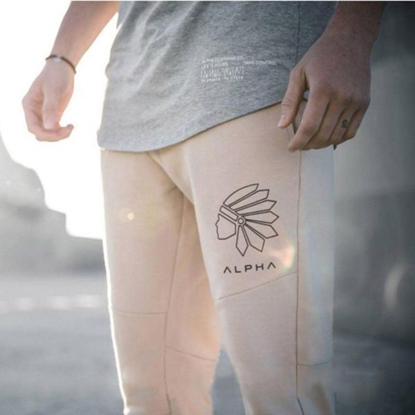 

men's pants spring gyms mens joggers fitness casual fashion brand sweatpants bottom snapback men pants2021 sprin, Black