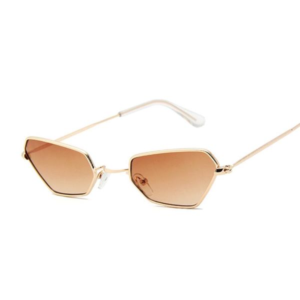 

vintage small cat eye sunglasses women black gold frame sun glasses female male pink yellow shades coulos, White;black