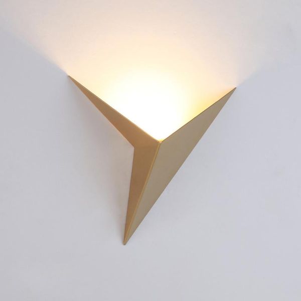 

wall lamp triangle style led light fixtures 220v iron modern for bedroom living room el restaurant indoor lighting