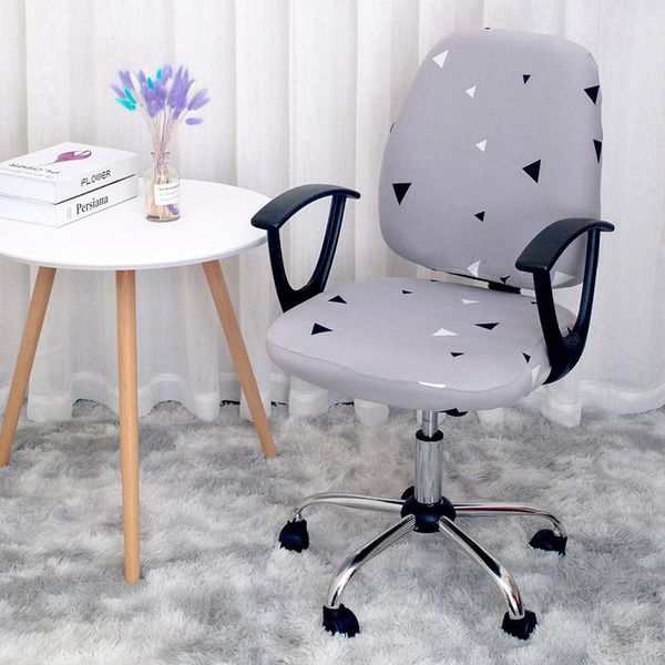 

chair covers spandex office elastic armchair seat cover rotating lift computer case universal strech split protectors