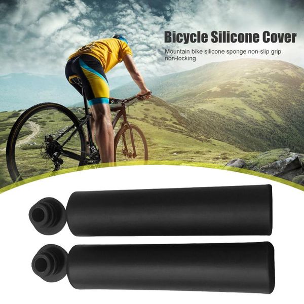 

bike handlebars &components 1 pair soft foam sponge bicycle handlebar grip anti-skid -absorbing silicone road mtb grips products
