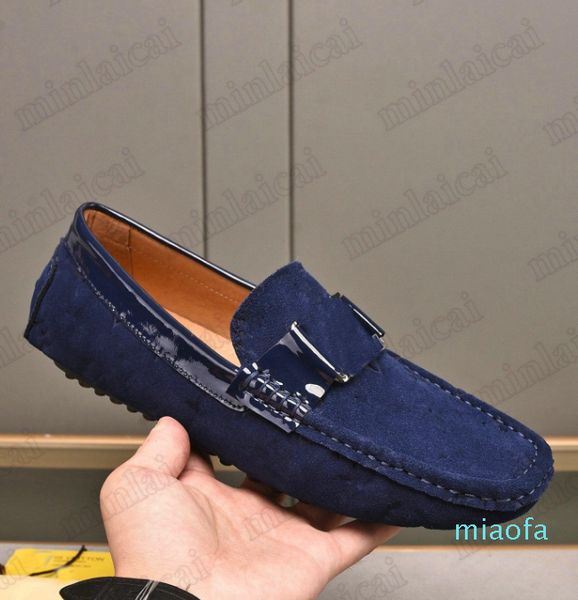 

men designer loafers shoes fashion mens genuine leather velet outdoor platform casual, Black