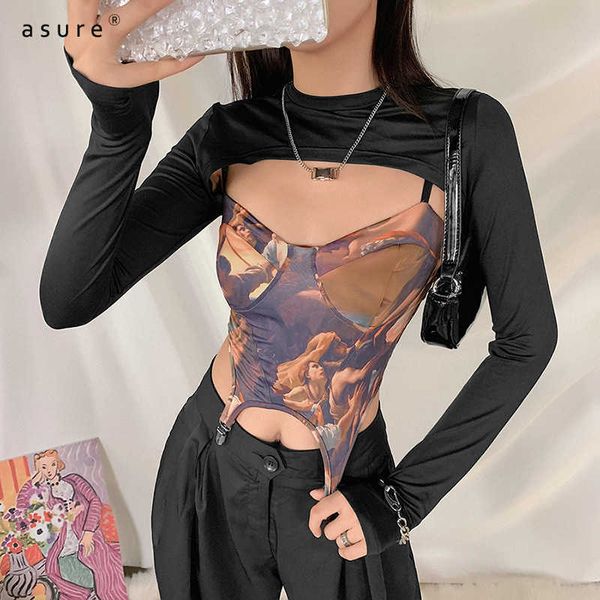 

t-shirts women goth crop ladies y2k designer clothes body woman tshirts vintage femme aesthetic t-shirt grunge s1738718 210712, White