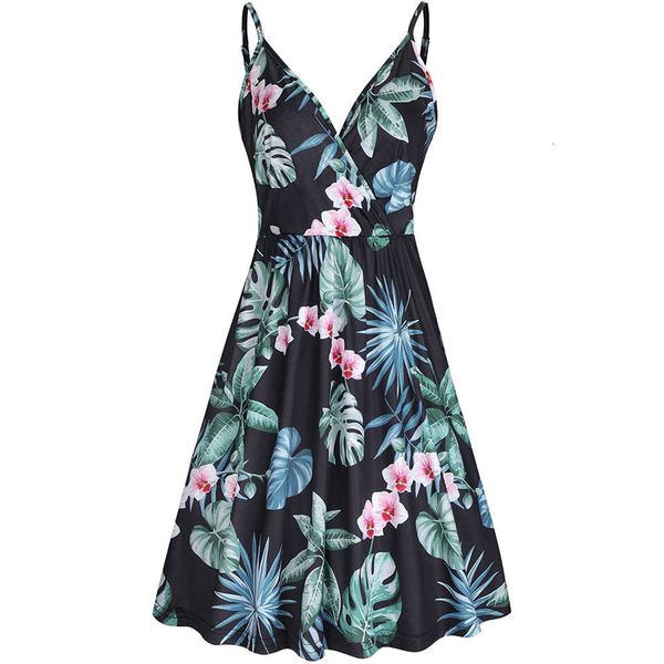 

printed suspender dress for pregnant women, Black;gray