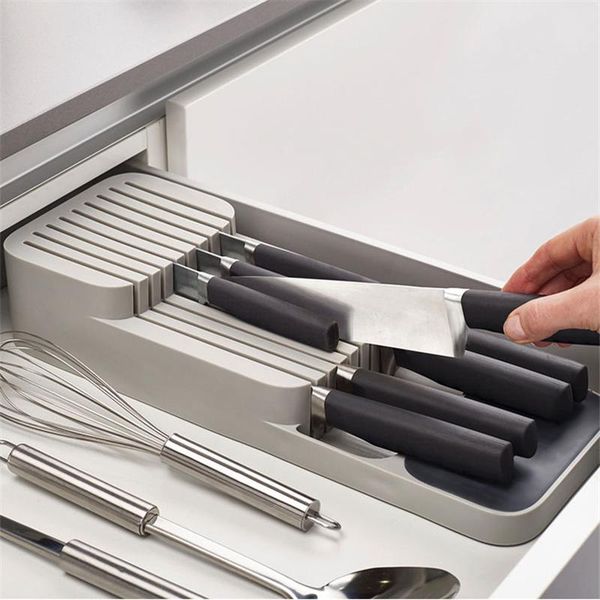 

storage bottles & jars 1pc kitchen knife box drawer with compartments home space saver tray insert cutlery utensil divider organizer