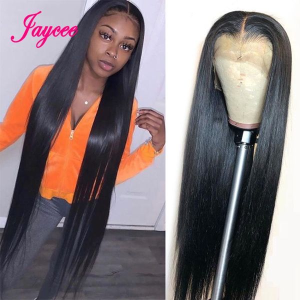 

32 inch human hair wig straight lace front wigs for women brazilian frontal pre plucked, Black;brown