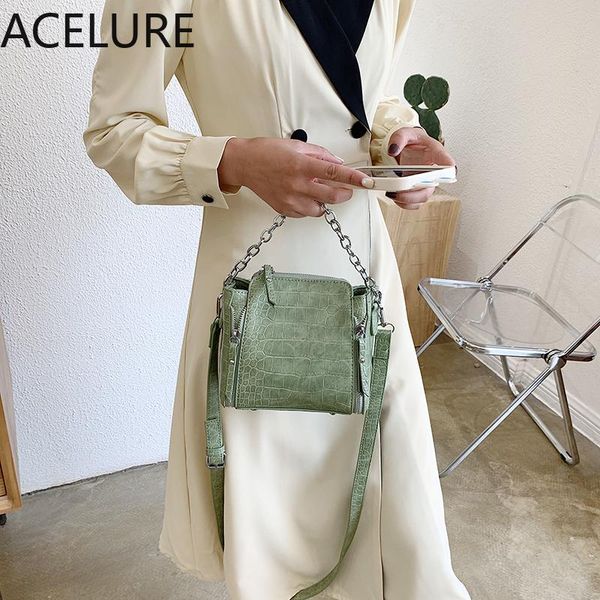 

evening bags acelure women's fashion shoulder bag large-capacity casual retro ladies handbag solid small messenger bucket drop