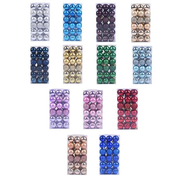 

party decoration 1 box of christmas tree ornaments, xmas ball set, colorful balls