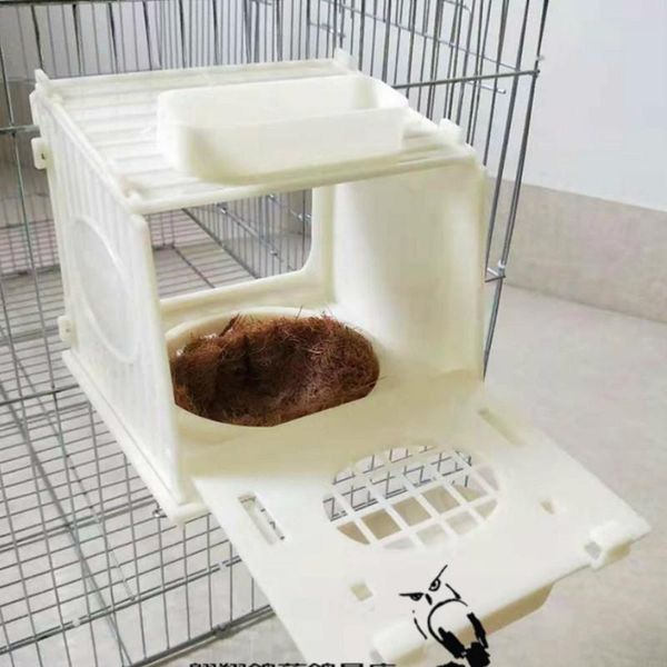 

bird cage house white parrot pet plastic removable nest birds wj112812 cages