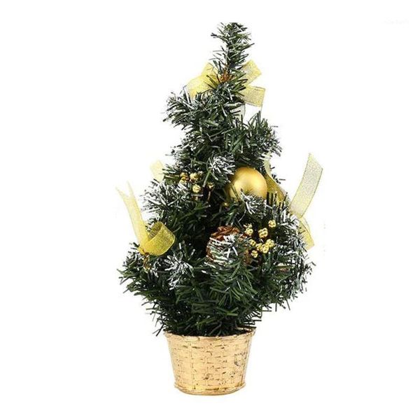 

christmas decorations 30cm table mini tree ball bowknot pine cone flowers ornaments artificial tablexmas decoration year gift
