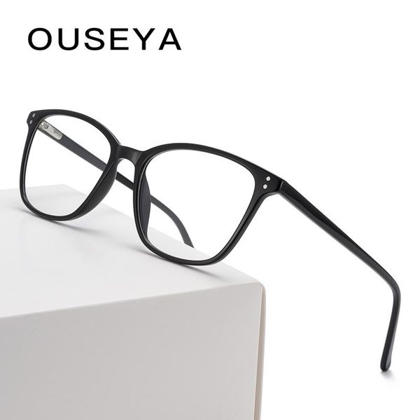 

fashion sunglasses frames tr90 glasses frame women clear retro optical prescription spectacle #ls8014, Black