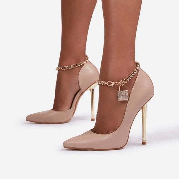

dress shoes spring/autumn leisure concise button pointed toe pumps flock spike heels wedding party for women siez 35-42, Black