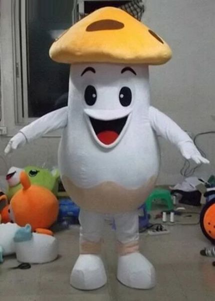 

halloween cute mushroom mascot costume cartoon fruit anime theme character carnival adults size christmas birthday party outdoor outfit suit, Red;yellow