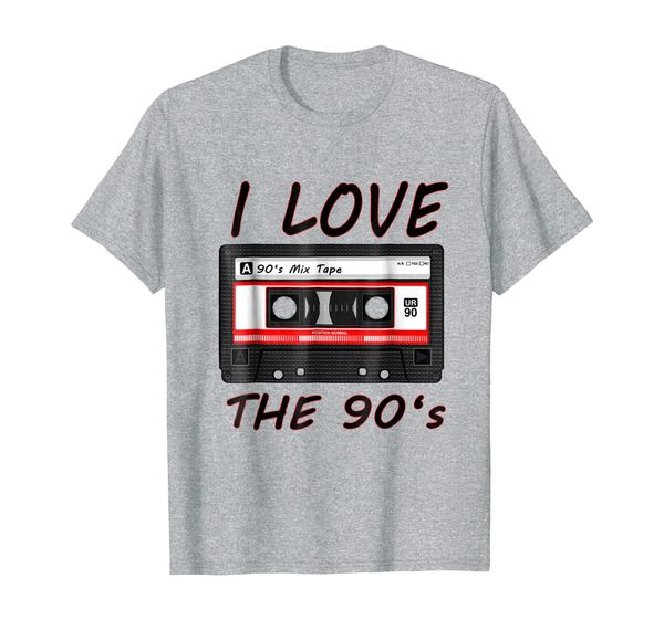 

i love the 90s funny mix tape cassette vintage made in 90s, White;black