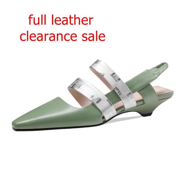 

sandals special clearance price high-quality full leather women shoes beach summer pumps high heel ankle strap dress party, Black