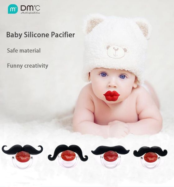 

baby silicone pacifier funny toys buck teeth beard pacifiers#