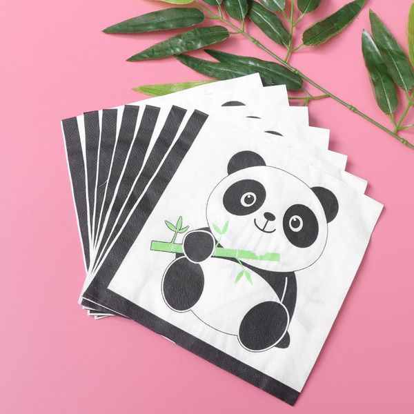 

table napkin 40pcs panda priting napkins adorable facial tissues paper towels for party banquet daily use