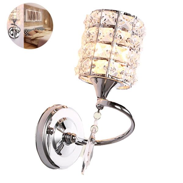 

wall lamp european crystal gold glass bedroom bedside el study room hanging led lamps bathroom light
